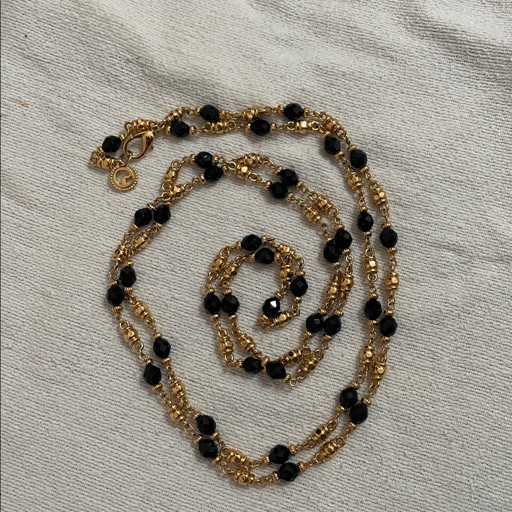 Vintage St. John Couture Opera Length Faceted Bead Necklace - Picture 4 of 6